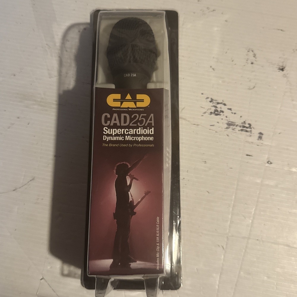 New CAD 25A Supercardioid Dynamic Microphone Cable Stand Mount Handheld Vocal
